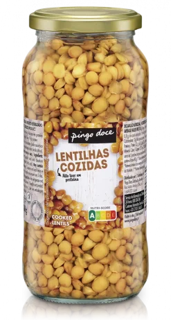 Lentilhas Cozidas em Frasco