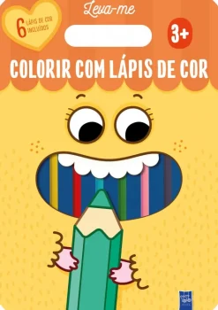 Livro de Colorir - Leva-me Colorir com Lápis Cor Amarelo