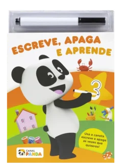 Livro Escreve, Apaga e Aprende - Canal Panda