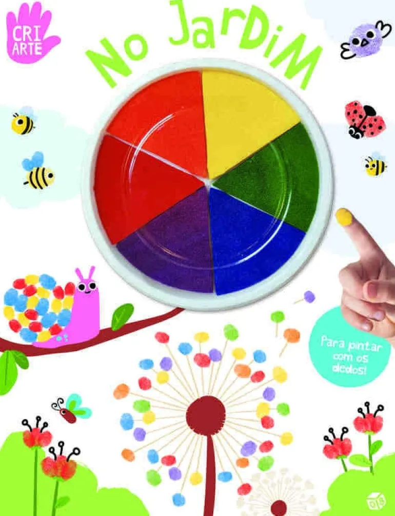 Livro para Pintar com os Dedos - No Jardim