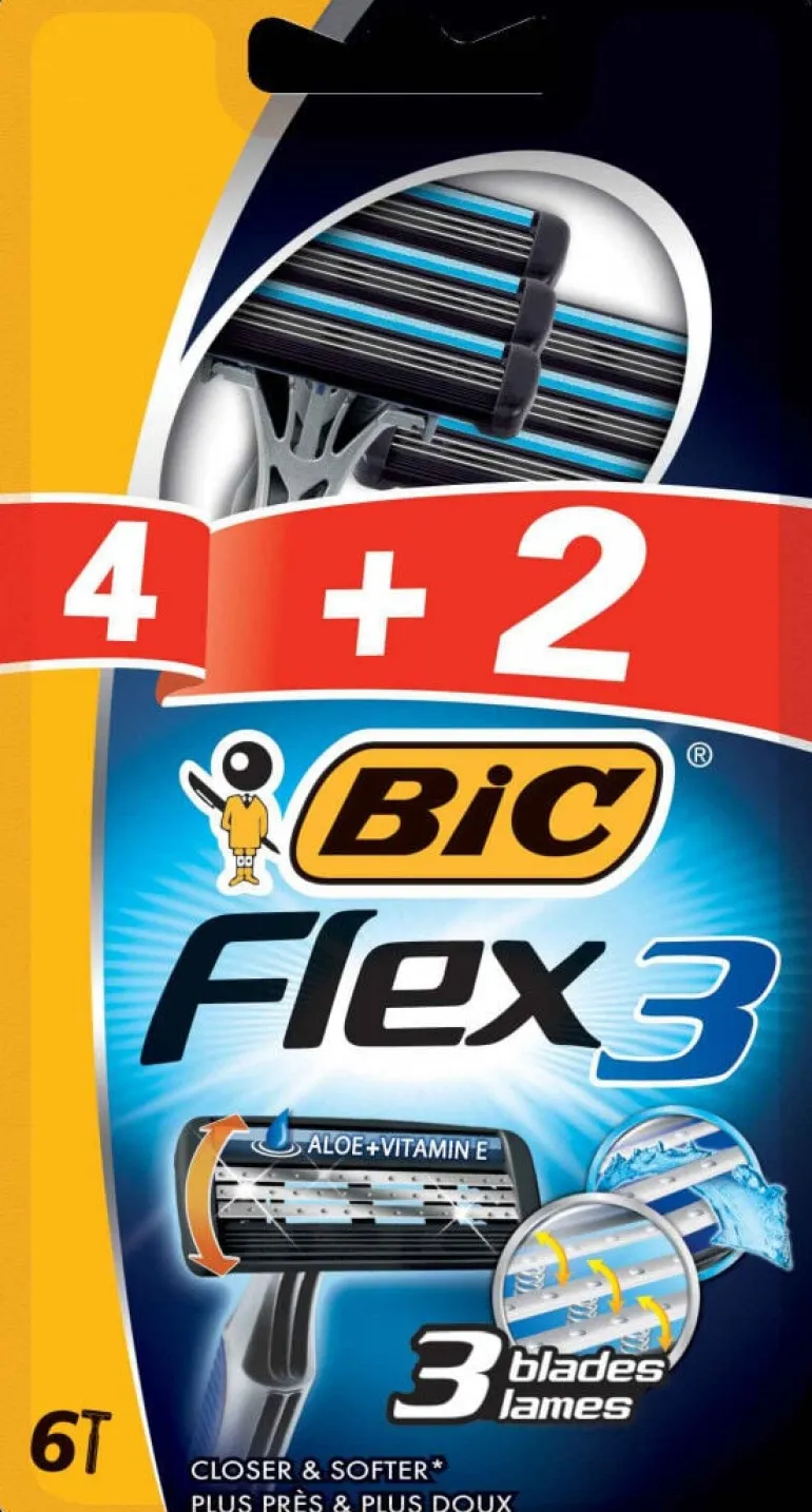 Lâminas Descartáveis Flex 3 (4+2)