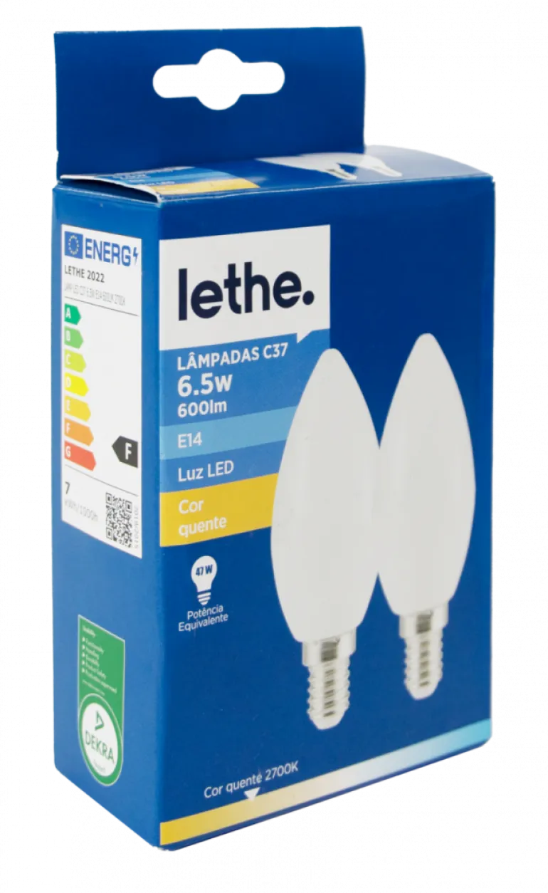 Lâmpada LED C37 6,5W E14 600ML