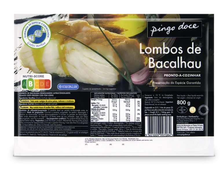 Lombos de Bacalhau Congelados
