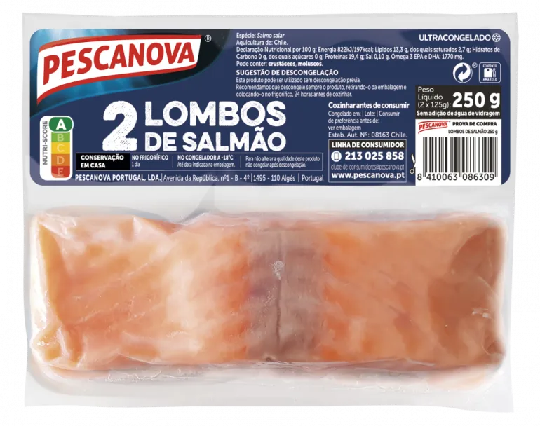 Lombos de Salmão Congelados