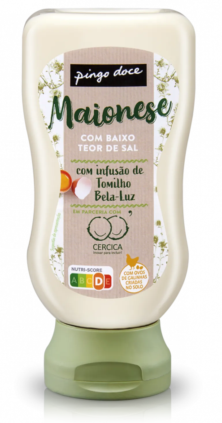 Maionese Baixo Teor de Sal com Tomilho Top Down