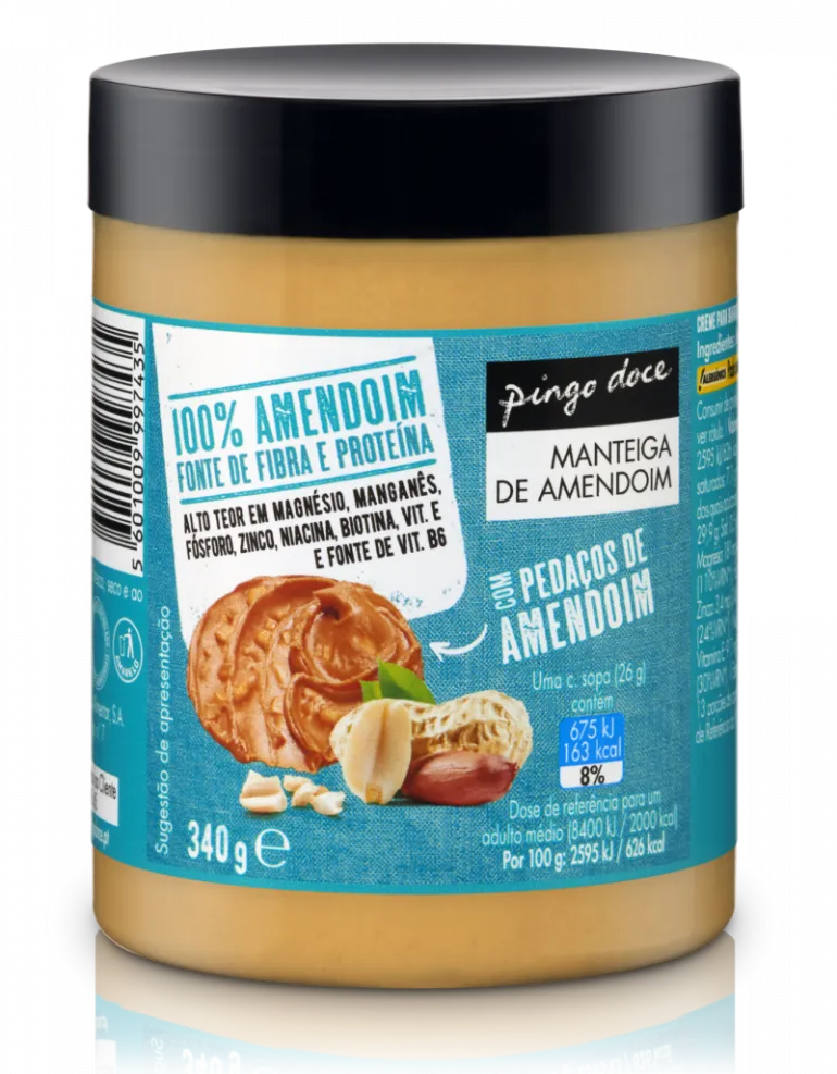 Manteiga de Amendoim com Pedaços