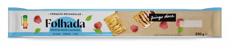 Massa Folhada Retangular Refrigerada