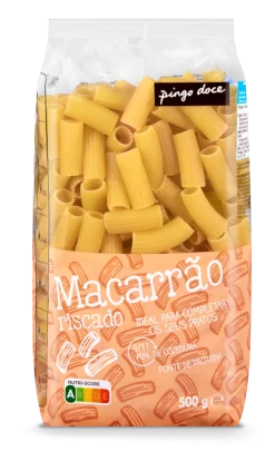 Massa Macarrão Grande Riscado