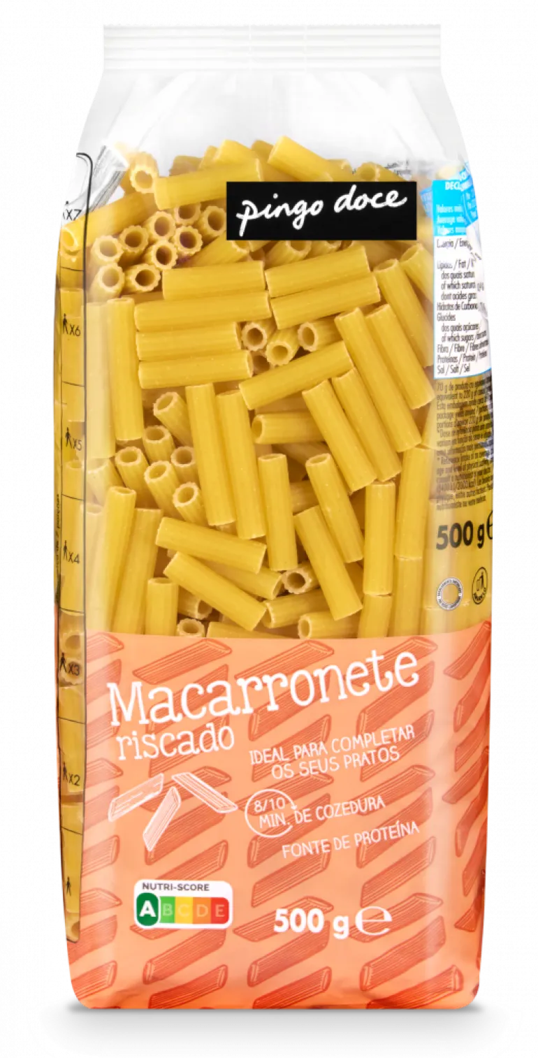Massa Macarronete Riscado