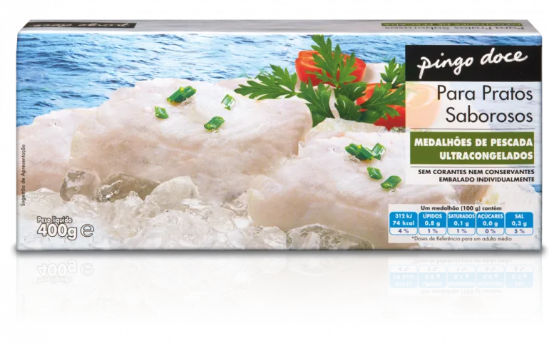 Medalhões de Pescada Congelados