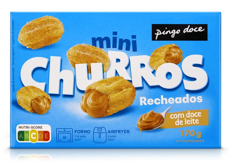 Mini Churros com Doce de Leite