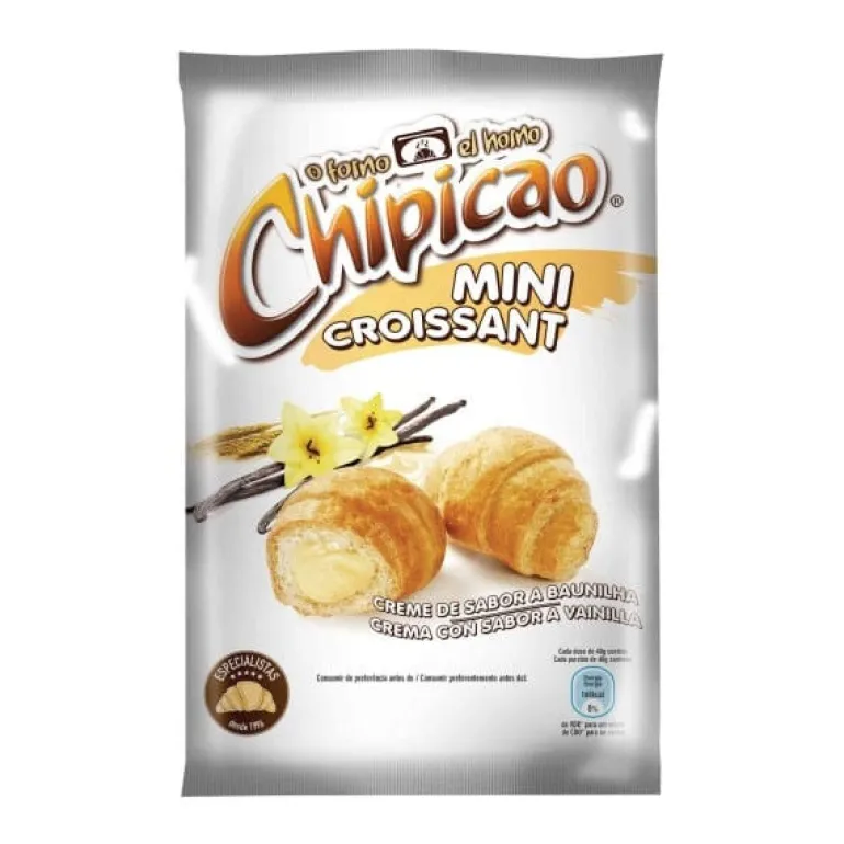 Mini Croissant com Creme de Baunilha