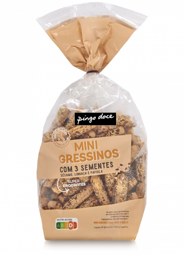 Mini Gressinos com 3 Sementes