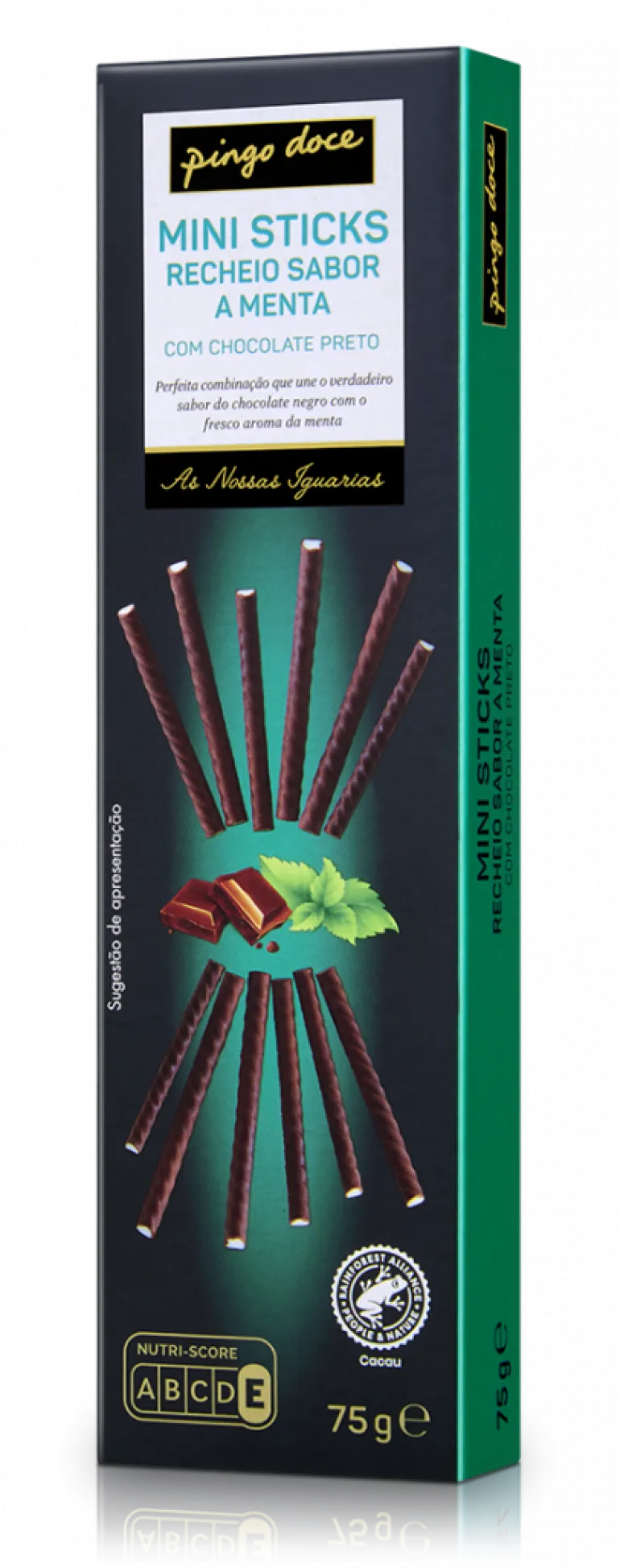 Mini Sticks de Chocolate e Menta