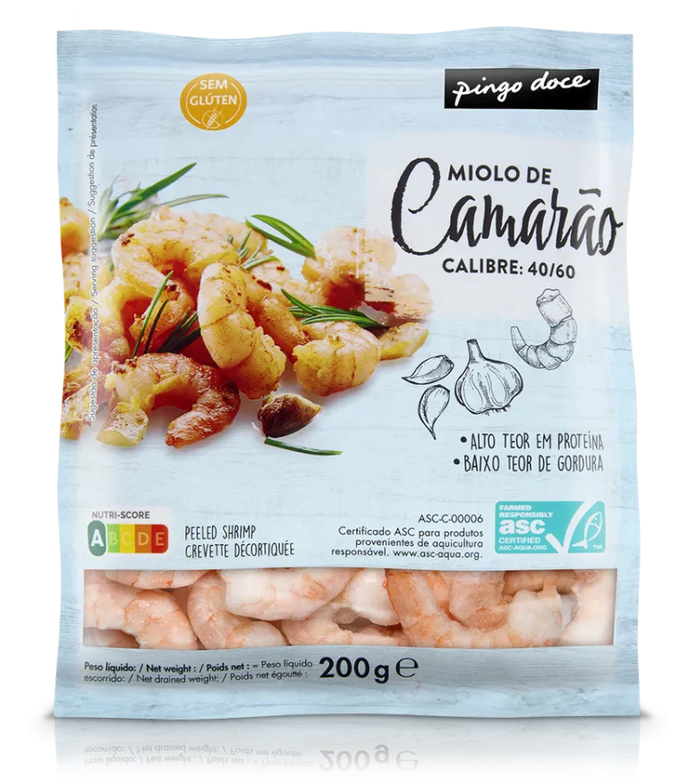 Miolo de Camarão 40/60 Congelado