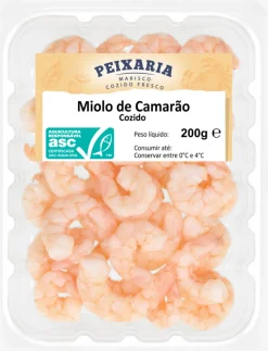 Miolo de Camarão Cozido Embalado