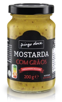 Mostarda com Grãos em Frasco