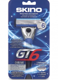 Máquina de Barbear GT6 Chrome com Recarga
