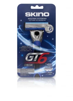 Máquina de Barbear GT6 Chrome com Recarga