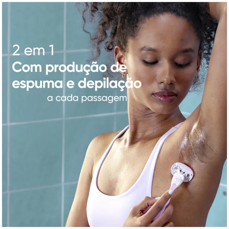 Máquina Depilatória Venus Comfortglide Breeze com 2 Recargas