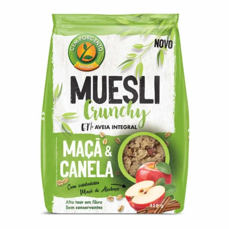 Muesli Crunchy com Maçã e Canela