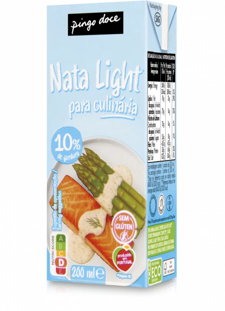 Natas UHT Light para Culinária