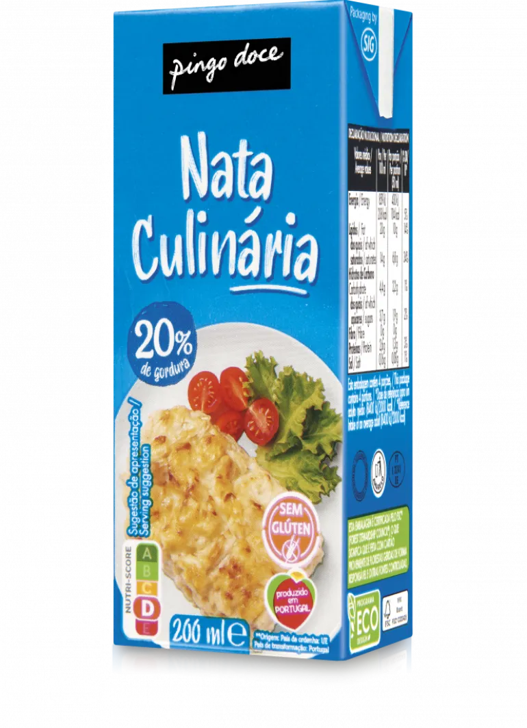 Natas UHT para Culinária
