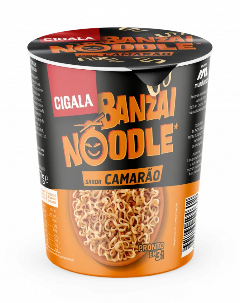 Noodles Banzai Sabor a Camarão