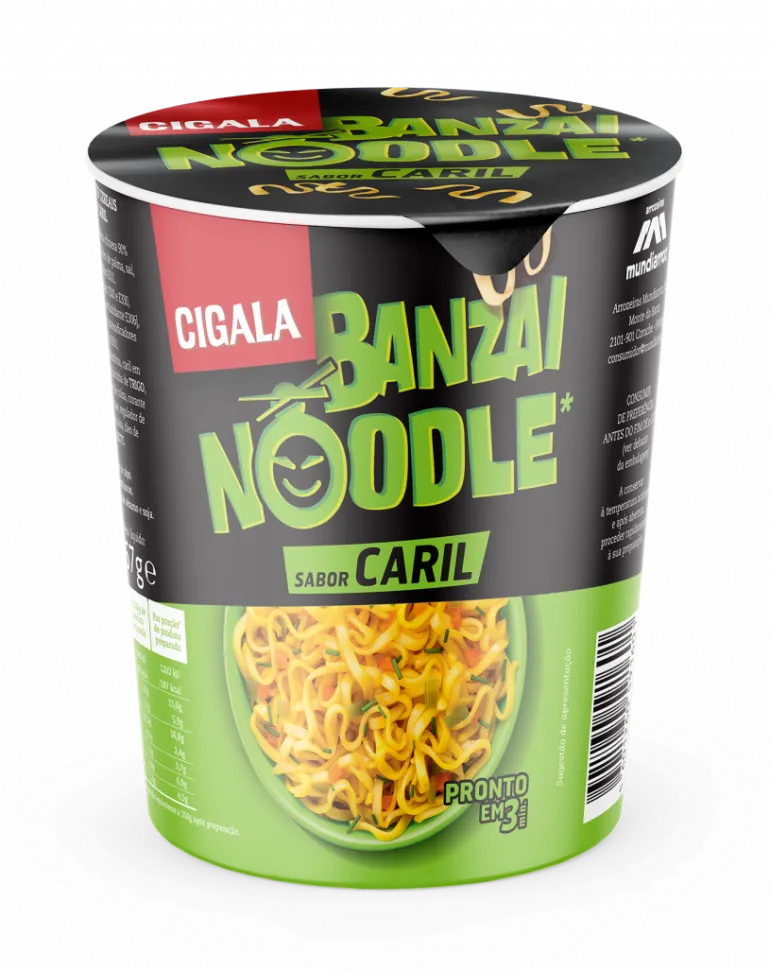 Noodles Banzai Sabor a Caril