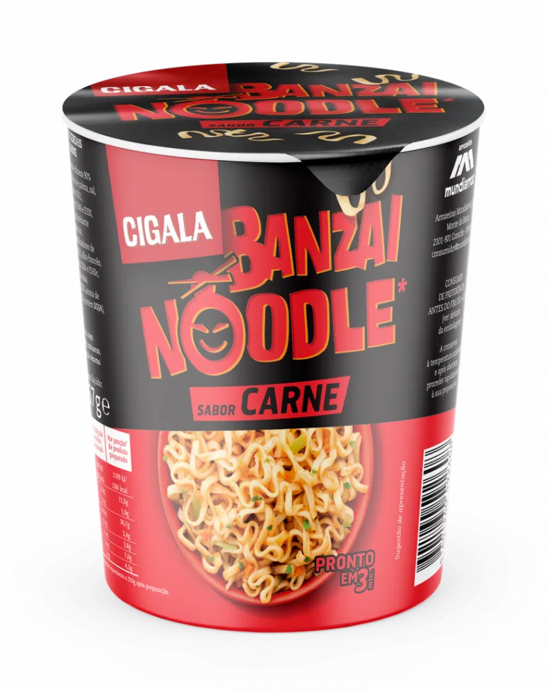Noodles Banzai Sabor a Carne