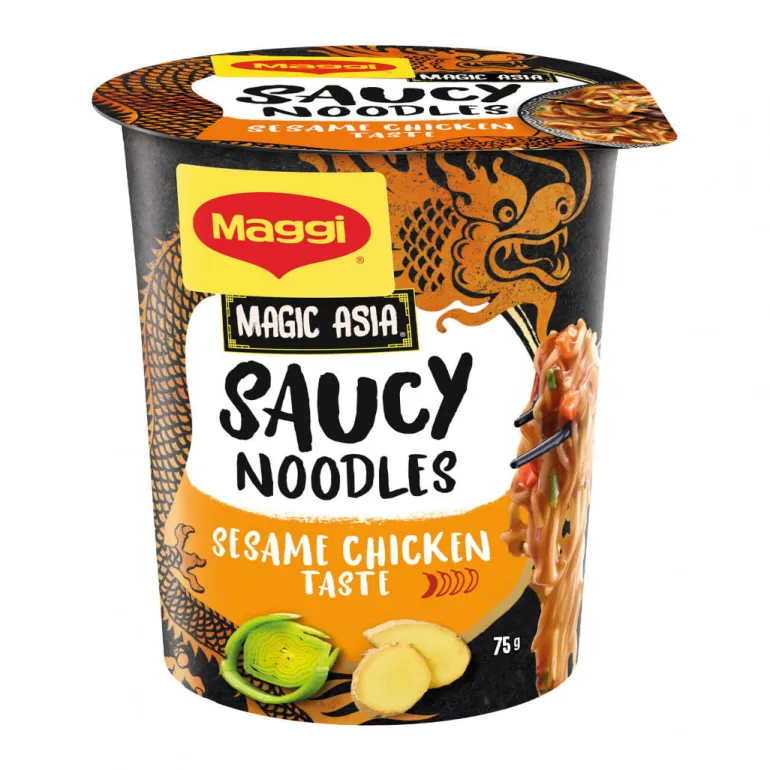 Noodles Saucy Frango e Gengibre