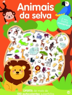 O meu livro superfofo com autocolantes - Animais da Selva
