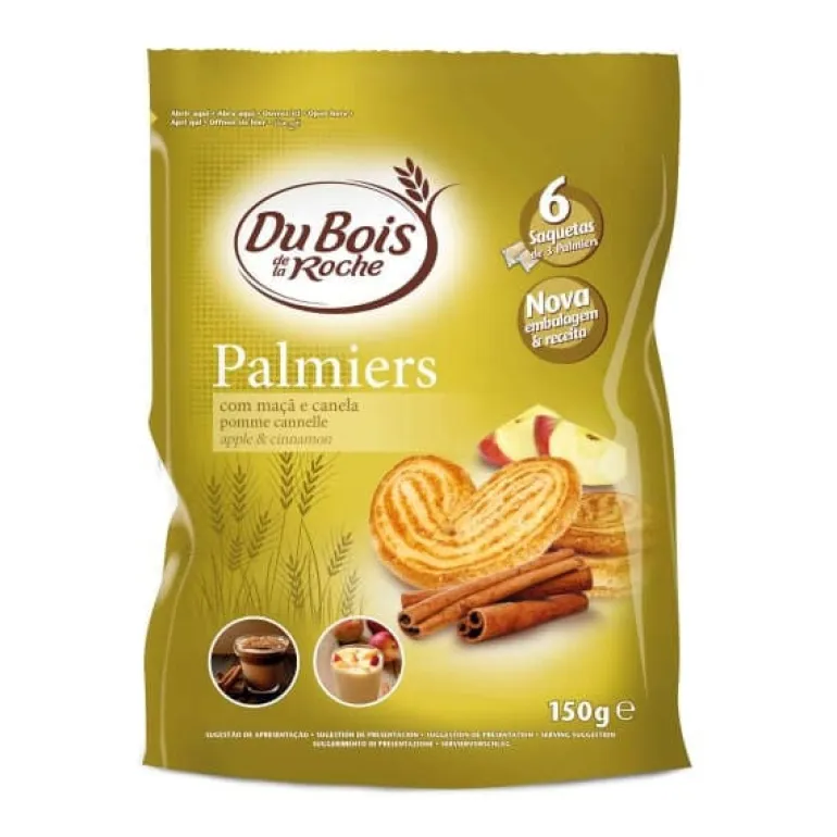 Palmiers com Maçã e Canela