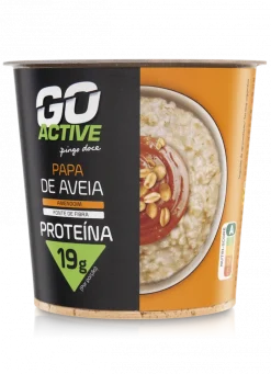 Papa de Aveia com Manteiga de Amendoim