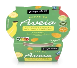 Papa de Aveia com Manteiga de Amêndoa