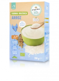 Papa Infantil Farinha Não Láctea de Arroz Bio