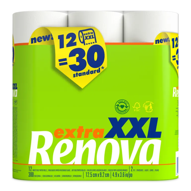 Papel Higiénico Compacto Extra XXL 12=30 Rolos