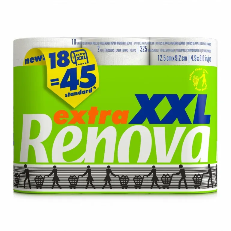 Papel Higiénico Extra XXL 2 Folhas 18=45 Rolos