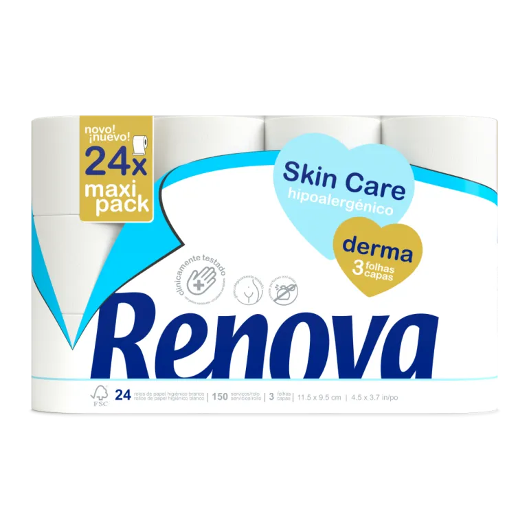 Papel Higiénico 3 Folhas Derma Skin Care
