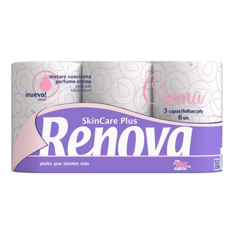 Papel Higiénico 3 Folhas Skin Care Plus Crema
