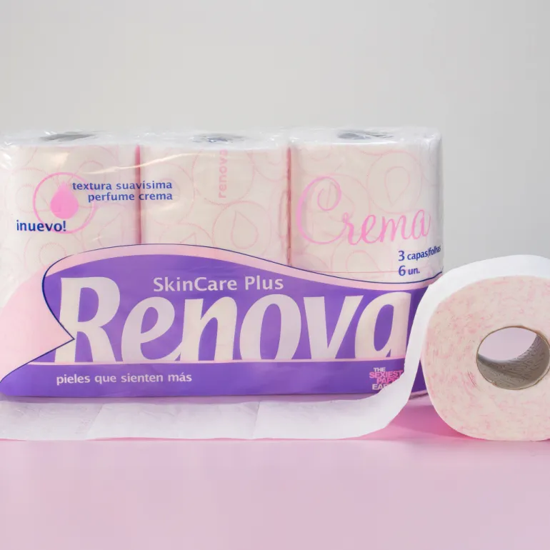 Papel Higiénico 3 Folhas Skin Care Plus Crema