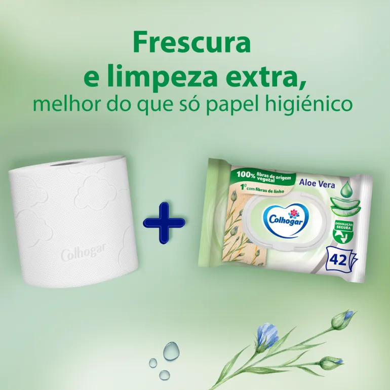 Papel Higiénico Húmido Colhogar Aloe Vera 42 UN
