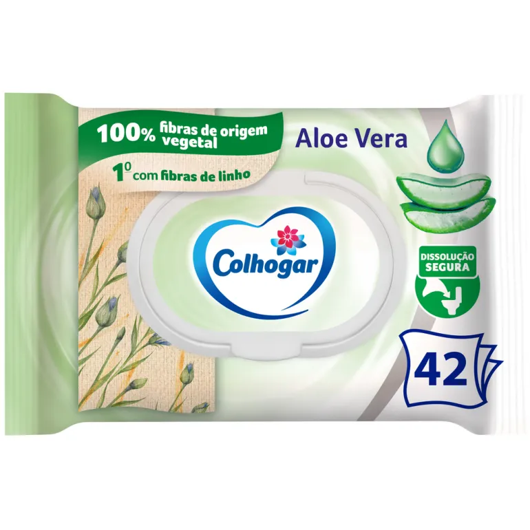 Papel Higiénico Húmido Colhogar Aloe Vera 42 UN