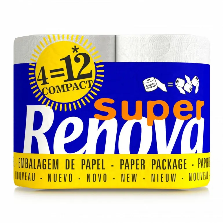 Papel Higiénico Super Compact 2 Folhas 4=12 Rolos