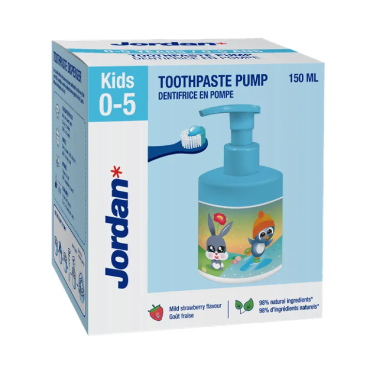 Pasta de Dentes Infantil Pump Sabor Morango 0-5 Anos