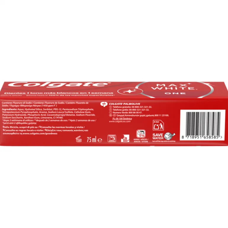 Pasta de Dentes Max White One