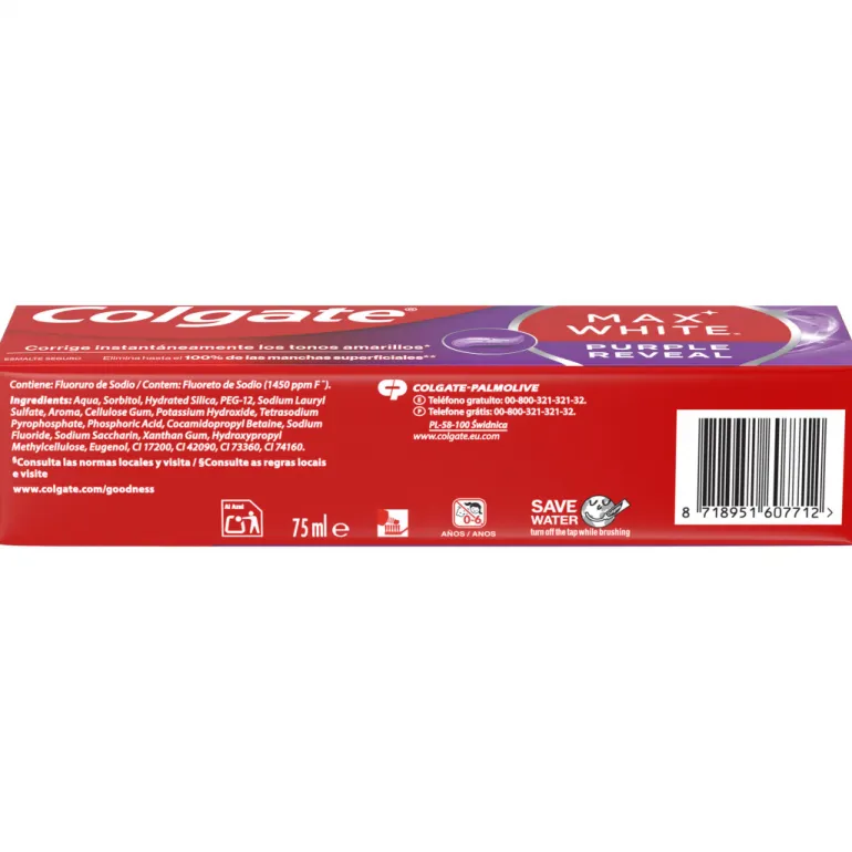 Pasta de Dentes Max White Purple