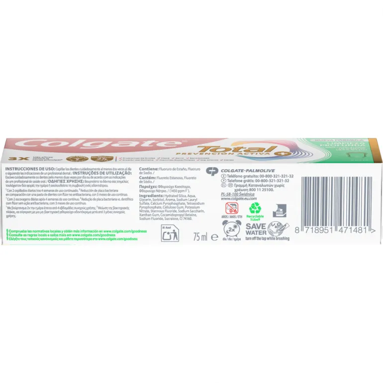 Pasta de Dentes Total Limpeza Profunda