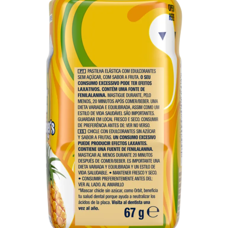 Pastilhas Elásticas Bottle Refresher Ananás