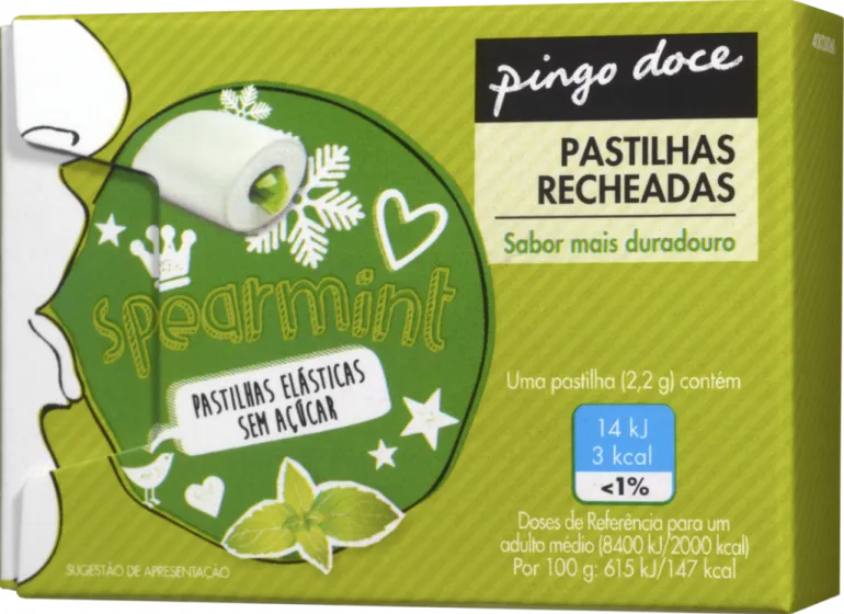 Pastilhas Elásticas Recheadas Spearmint